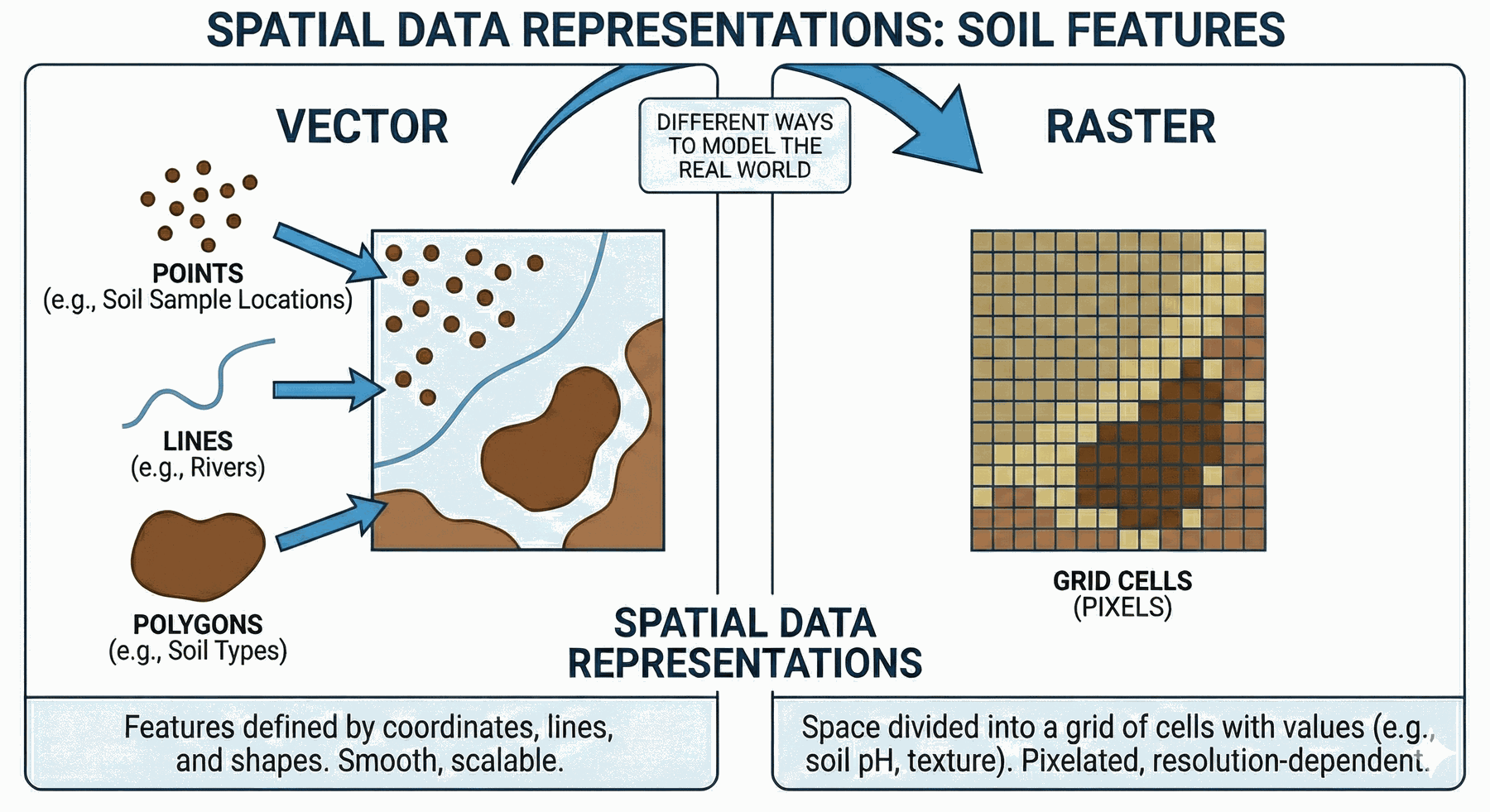 Vector vs raster data representations